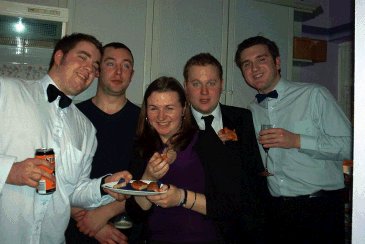 John and friends at his 21st Birthday party