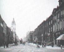 Fawcett Street (once the main street of Sunderland) in 1890.